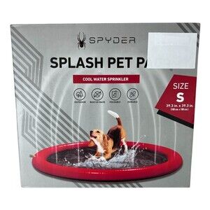 Spyder Small Pet Dog Splash pad Cool Water Sprinkler by Tzuni Innovations NIB